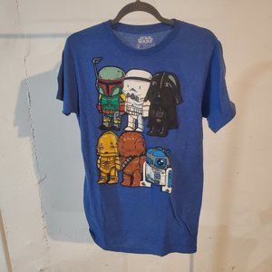 Medium Star Wars Men's Graphic Tee Heather Blue